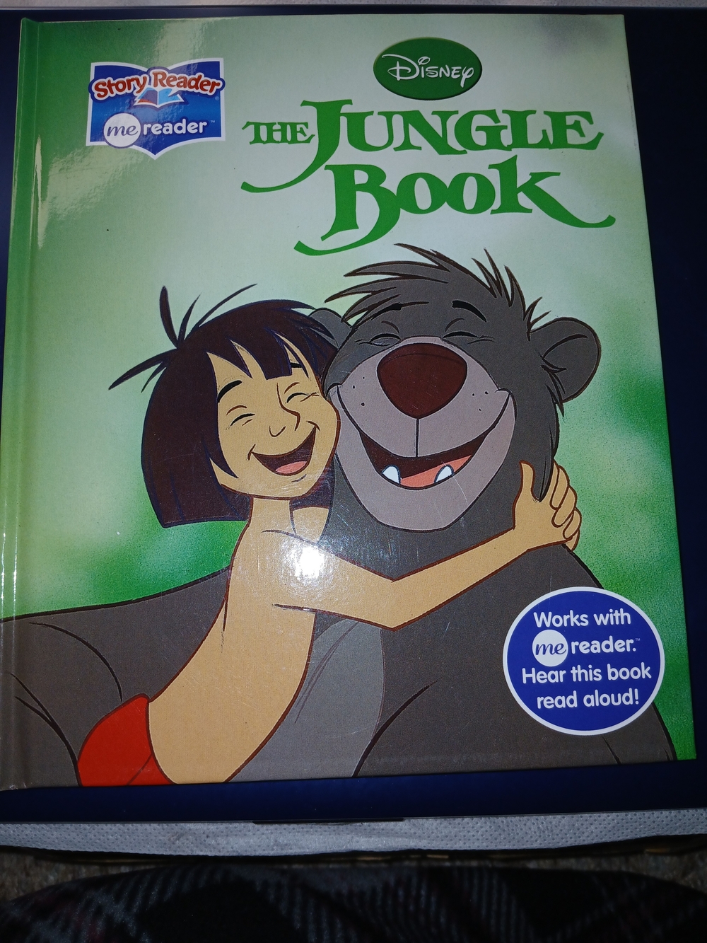 Disney The Jungle Book Green Cover with Brown and Tan Characters